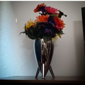 Silver Rocket Vase